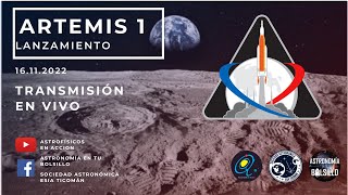 Lanzamiento de ARTEMIS I  EN VIVO Y EN ESPAÑOL [upl. by Eahc]