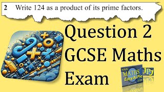 Question 2 GCSE Mathematics Exam Answer [upl. by Philoo]