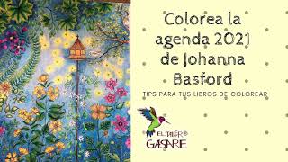 Cómo colorear la agenda 2021 de Johanna Basford con lápices de colores [upl. by Treblah]