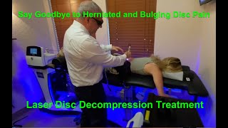 Herniated or Bulging disc Treatment with Laser Disc Decompression  What to expect and how it works [upl. by Damour]