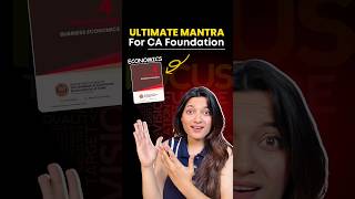 Best Hack To Master Economics  CA Foundation Classes  ICAI shorts [upl. by Tracie220]