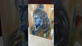 Lord Shiva oil painting art oilpainting canvas [upl. by Kiel]