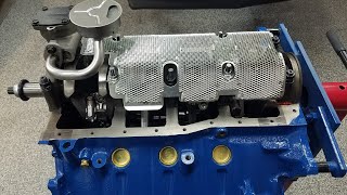 Ford 393W Stroker Canton Windage Tray with Stock Oil Pan [upl. by Noiraa]