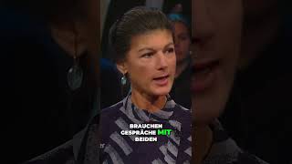 Sahra Wagenknecht über die Notwendigkeit von Verhandlungen Wichtige Gespräche in beide Richtung24 [upl. by Ayhtnic]