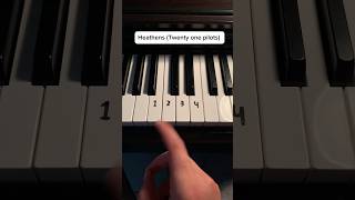 Heathens pt2 ❤️ heathens twentyonepilots piano pianomusic pianolessons tutorial tips [upl. by Adien]