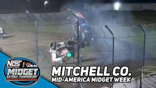 HIGHLIGHTS USAC NOS Energy Drink National Midgets  Mitchell County Fairgrounds  July 12 2023 [upl. by Neil401]