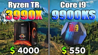 Ryzen Threadripper 3990X vs Core i9 9900KS  PC Gaming Benchmark Test [upl. by Eedebez960]