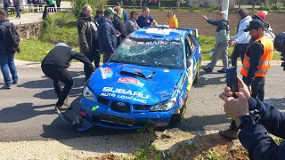 WRC Croatia Rally 2024 Subaru Crash [upl. by Eugnimod]