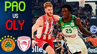 Panathinaikos AKTOR  Olympiacos Piraeus  First Half Highlights [upl. by Eydnarb240]