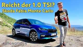 Skoda Fabia 10 TSI Monte Carlo Reicht der Dreizylinder mit 110 PS Test  Review  2022 [upl. by Riay946]