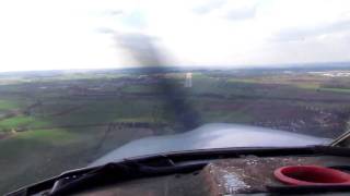 PA28 LANDING AT EAST MIDLANDS AIRPORT [upl. by Aikcin]