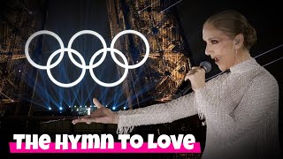 Céline Dion  Paris 2024 Olympics  The Hymn to Love French Lyrics  English Translation [upl. by Ainsworth]