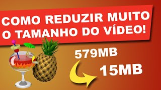 👨🏻‍🏫 TUTORIAL  Como REDUZIR tamanho de vídeo SEM PERDER QUALIDADE  Programa fácil e grátis [upl. by Tess]