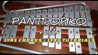 PANTROPIKO  BINI  LYRE CHORDS  LYRE TUTORIALS 2024  SIMPLE LYRE CHORDS [upl. by Worrad]