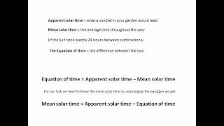 Astronomy GCSE Topic 4 How to calculate your longitude [upl. by Baggs264]