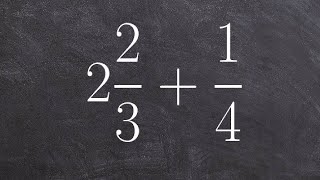 Learn how to add a mixed number to a fraction with unlike denominators [upl. by Rakia497]