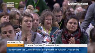 BDK 2016 Bündnis90Die Grünen Diskussion zum Thema Sozialer Zusammenhalt am 12112016 [upl. by Spratt]