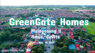 GreenGate Homes Malagasang II Imus Cavite Aerial View [upl. by Ahsenhoj948]