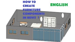 08HOW TO CREATE amp EDIT FURNITURE COMPONENT IN REVIT  ENGLISH [upl. by Takashi]