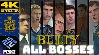 Bully PS2  All Bosses  Ending 4K 60FPS [upl. by Aynam]