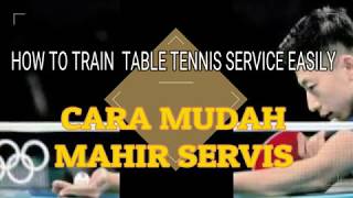 Table Tennis Service Technique  Cara Servis Tenis Meja Mematikan [upl. by Herates]