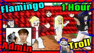 1 hour of Flamingo Roblox Admin Abuse Again [upl. by Ideih]