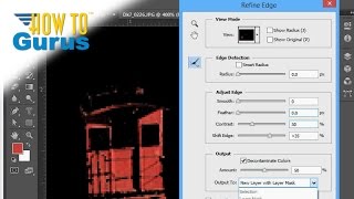 How to Use the Adobe Photoshop Refine Edge Tool to improve a maskselection CS5 CS6 CC Tutorial [upl. by Noscire]