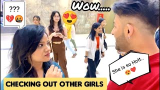 CHECKING OUT OTHER GIRLS IN FRONT OF MY WIFE  NEXT LEVEL PRANK  PRANK ON WIFE  couplepranks [upl. by Klina]