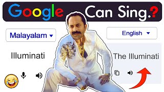 Google sings Illuminati  Aavesham  Google Translate Version🤖  Aju Jonn [upl. by Rhu]