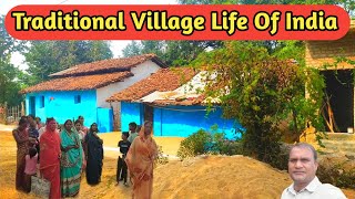 Traditional Village Life Of India Most Peaceful and Relaxing Life The Best Indian village village [upl. by Laroy]