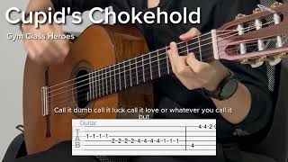 Cupids Chokehold by Gym Class Heroes EASY Guitar Tab [upl. by Dualc]