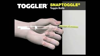 How to Install a TOGGLER® SNAPTOGGLE HeavyDuty Plasterboard Fixing [upl. by Nyleda]