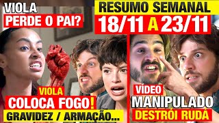 MANIA DE VOCÊ Resumo SEMANAL COMPLETO 1811 a 2311 DE NOVEMBRO Capítulo completo da Novela [upl. by Aivizt207]