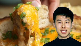 How To Make A Chili Dip Bread Bowl Recipe By Alvin • Tasty [upl. by Gagliano901]