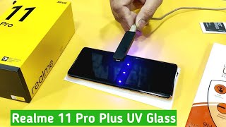 Realme 11 Pro Plus UV Tempered Glass  Full Screen Tempered Glass  Screen Protector [upl. by Golightly]