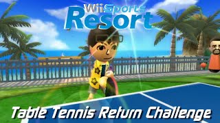 Wii Sports Resort  Table Tennis Return Challenge All Stamps [upl. by Yelehsa742]