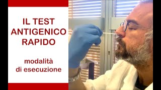 Il Test Antigenico Rapido Modalità di esecuzione passo dopo passo [upl. by Aerdma]