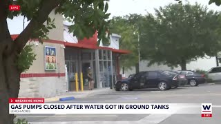 Water gets into ground tanks shutting down Lehigh Acres Sunoco gas station [upl. by Berga]