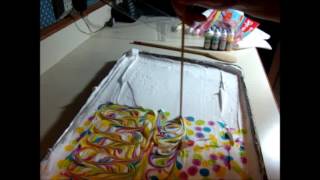 Shaving Cream Fabric Dying [upl. by Ronile679]