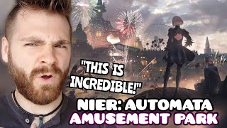 First Time Hearing NIER AUTOMATA OST  quotAmusement Parkquot  REACTION [upl. by Enyak58]