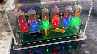 Nixie LC531 Dolam nixie tubes clock [upl. by Binny725]