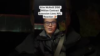 Alim McNeill 100 Million Contract Extension Lions NFL Reaction 🏈 [upl. by Ury]