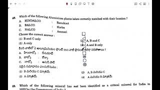 TSPSC Group 2 Paper 1 Key Part2 [upl. by Acey]