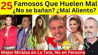 25 Famosos que huelen mal  Problemas de Higiene [upl. by Blasien531]