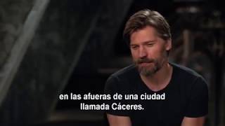 Jamie Lannister hablando sobre su rodaje en Cáceres de Juego de Tronos [upl. by Laira522]