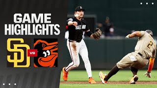 Padres vs Orioles Game Highlights 72624  MLB Highlights [upl. by Agate]