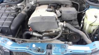 MERCEDESBENZ C180 W202 18 LITER ENGINE STARTING RUNNING EXHAUST SOUND [upl. by Ros571]