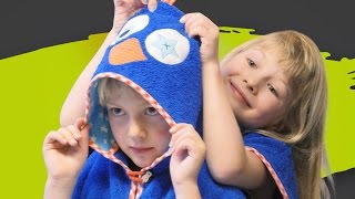 BERNINA Challenge Anleitungsvideo 14  Nähanleitung für einen KinderBadeponcho [upl. by Noicpecnoc]