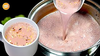 Authentic Kashmiri Chai Recipe Pink Tea No artificial color Recipe by Samina Food Story [upl. by Odama]