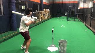 Kole Younger baseball training hitting video 2021 grad ppsf [upl. by Paschasia]